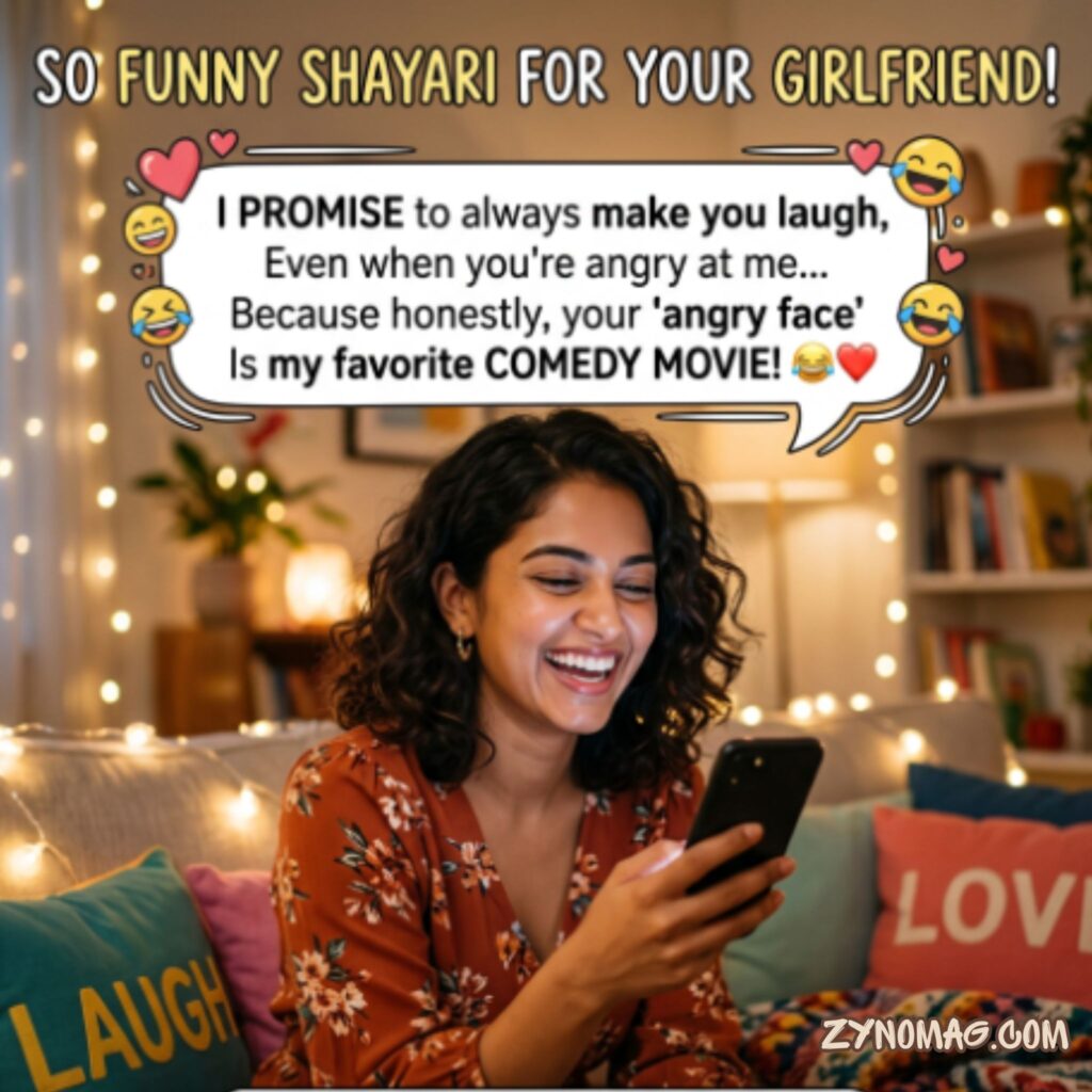 So Funny Shayari in English for Girlfriend