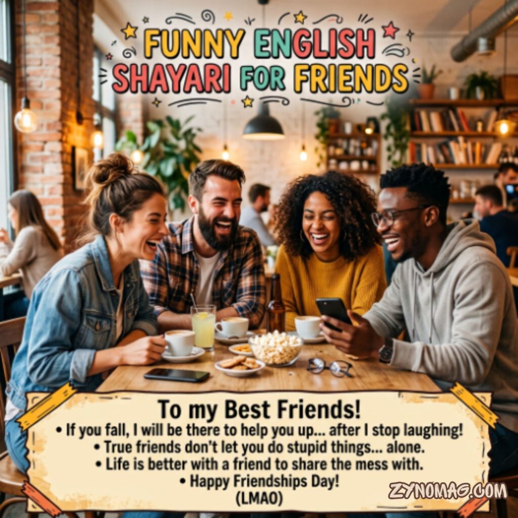 Funny shayari in english for friends