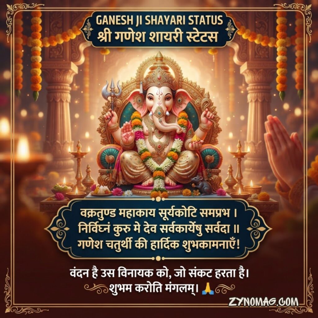 Ganesh ji Shayari Status Hindi