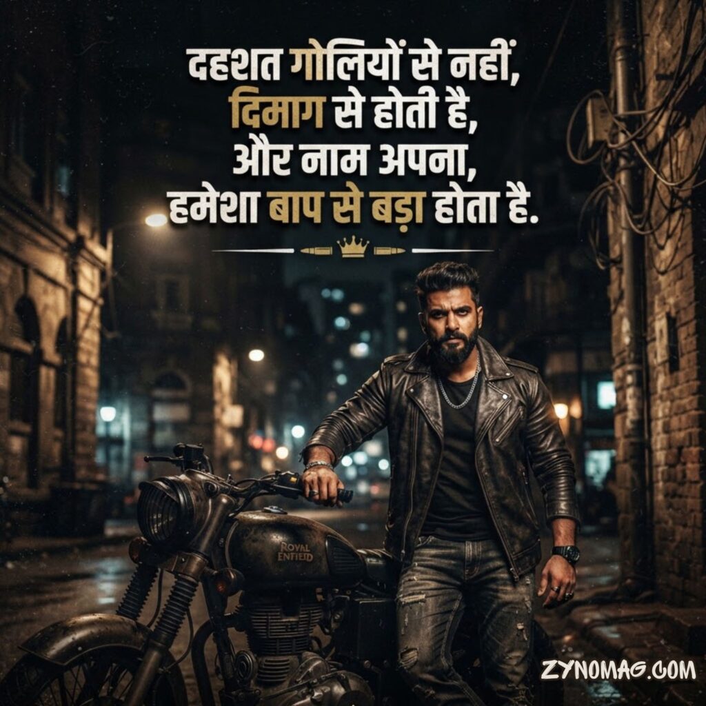 Gangster Shayari 2 Line in Hindi