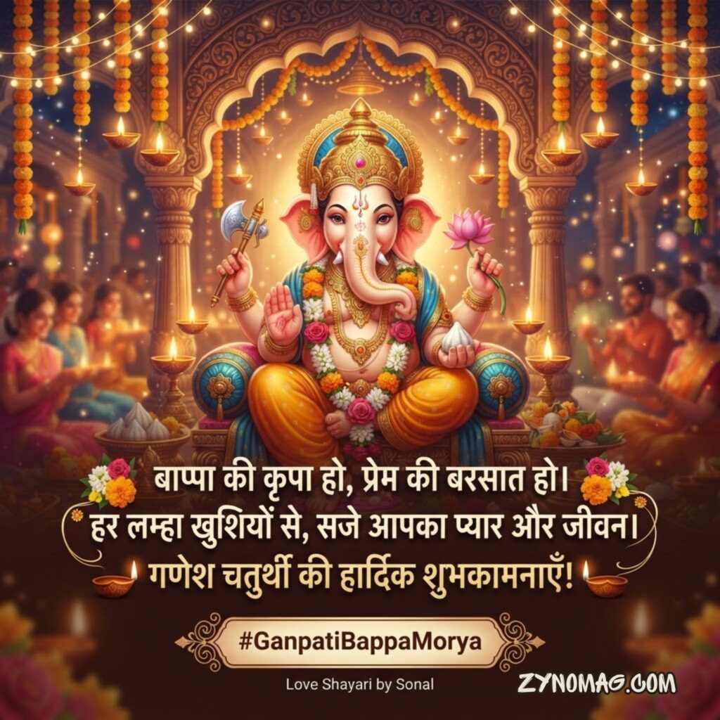 Ganpati Shayari love