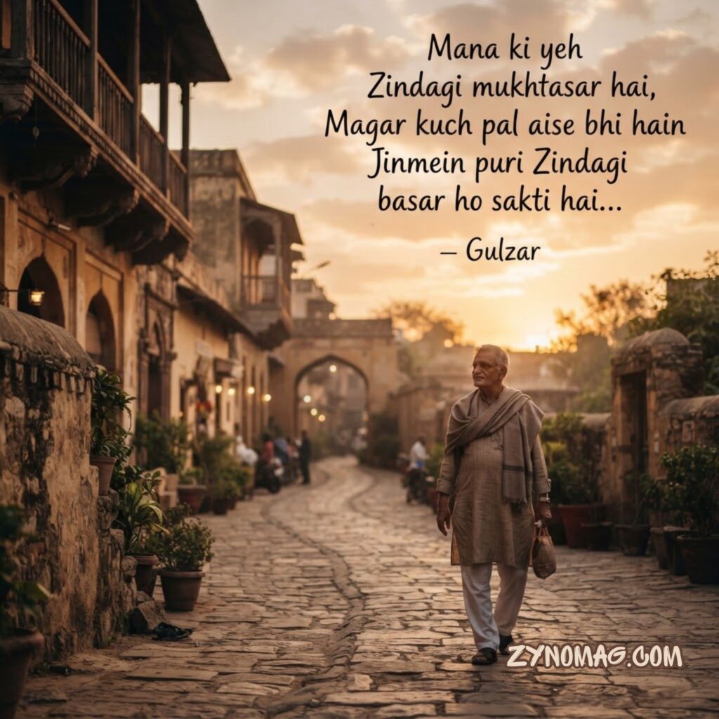 Gulzar Shayari on Life in English