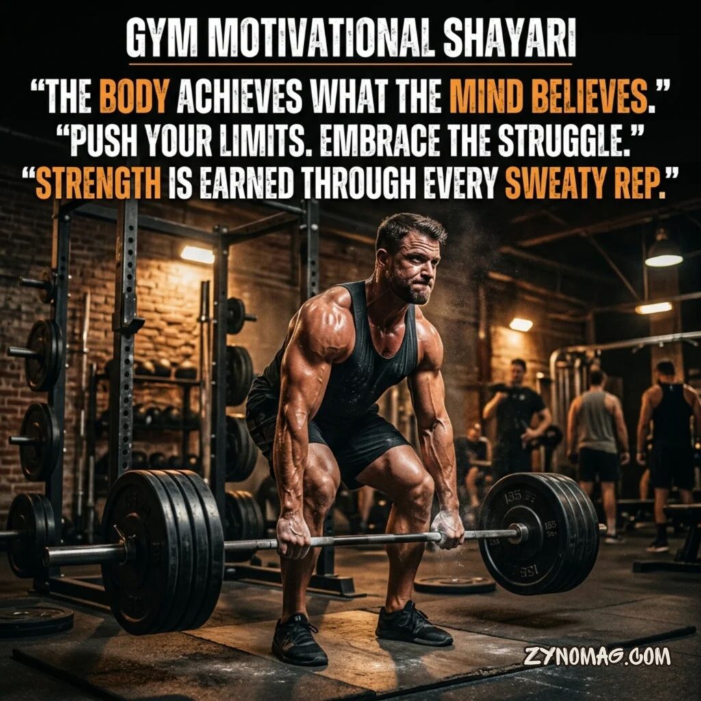 Gym Motivational Shayari English