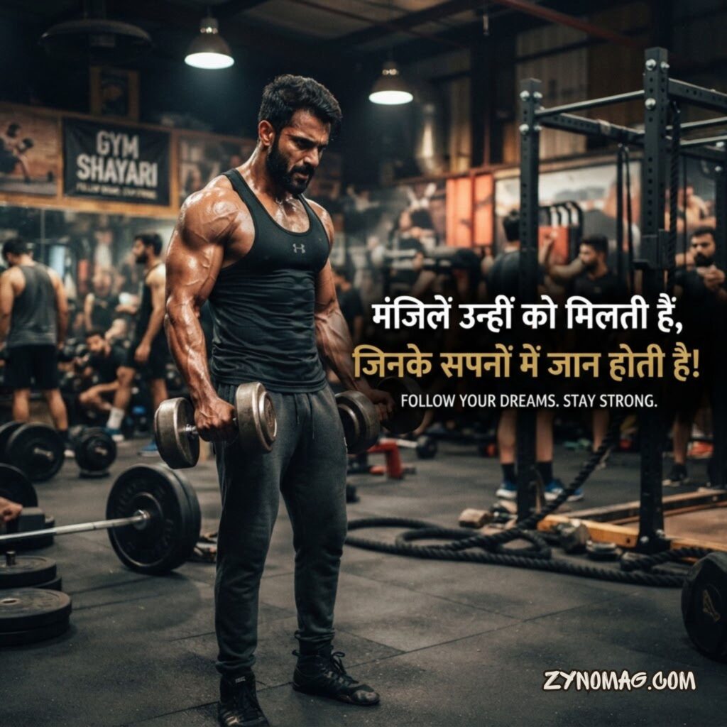 Gym Shayari 2 Line Hindi