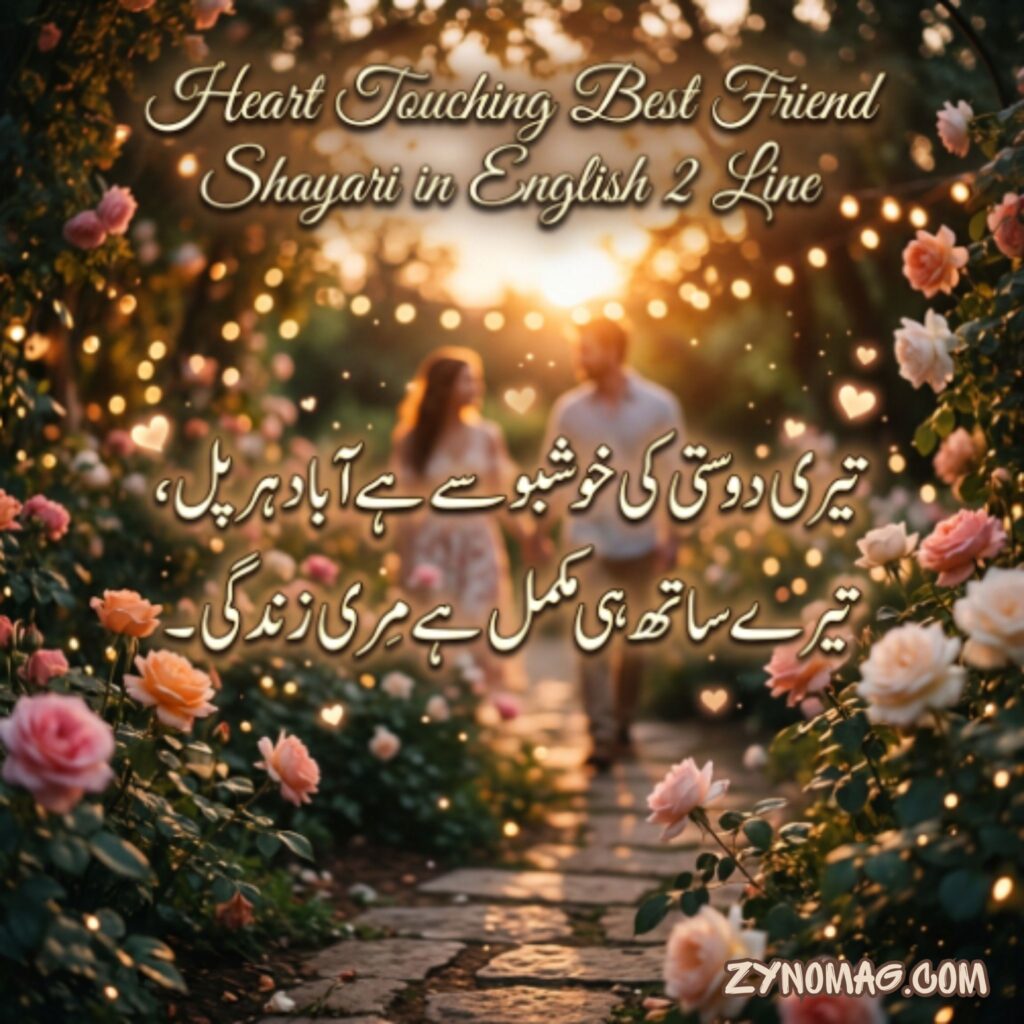Heart Touching Best Friend Shayari in English 2 Line