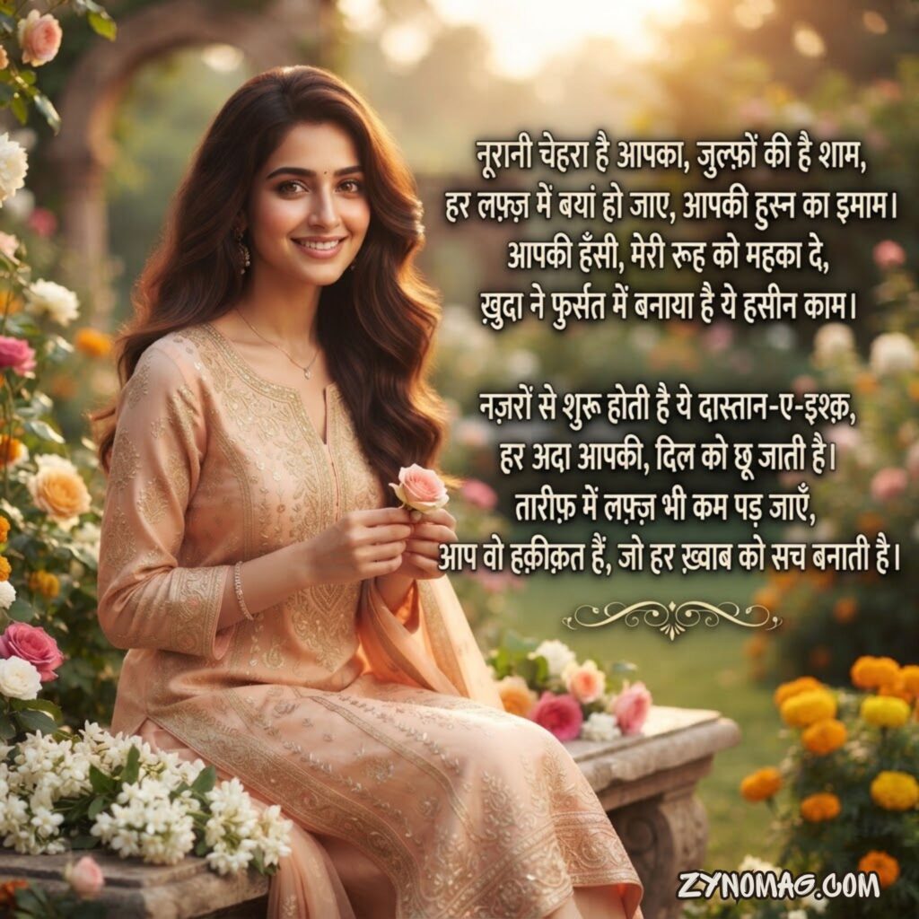 Heart Touching Tareef Shayari for Beautiful Girl