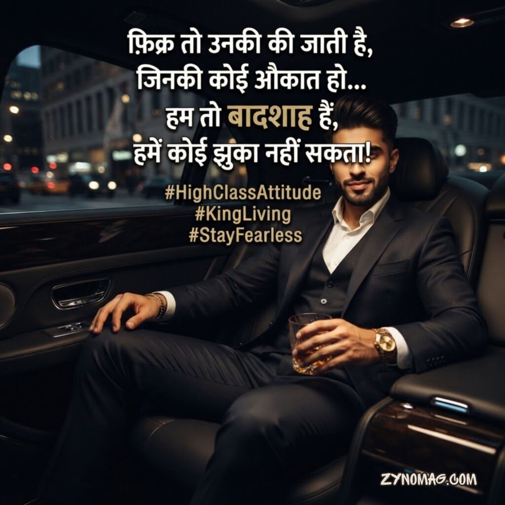 High Class Attitude Shayari