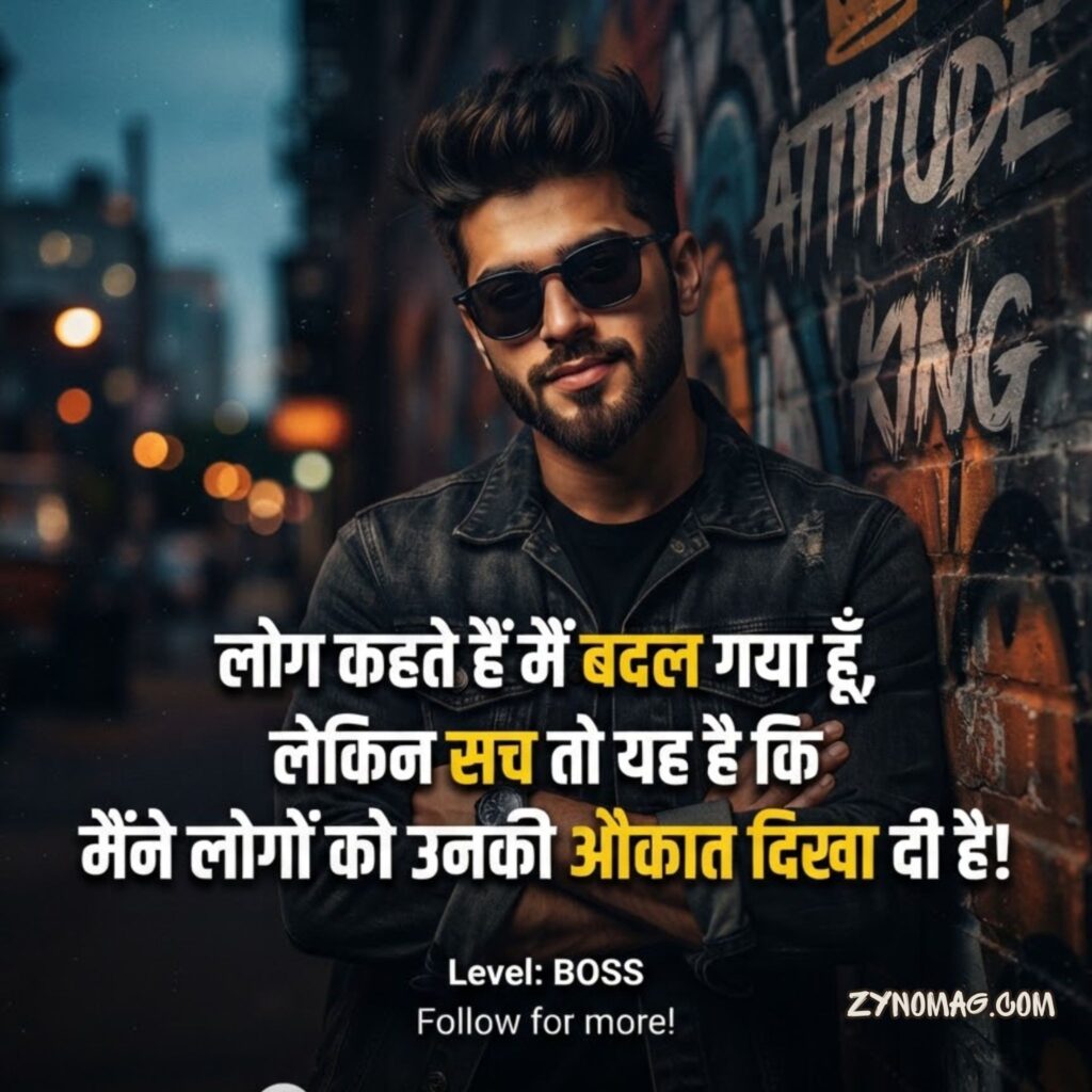 Instagram Shayari for Attitude bio Hindi Mein