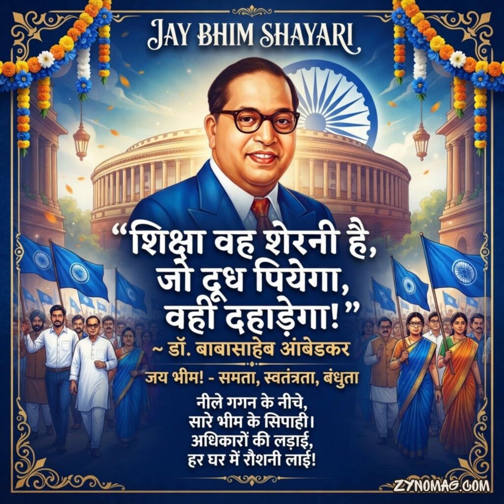 Jay Bhim Shayari for Status and Social Media