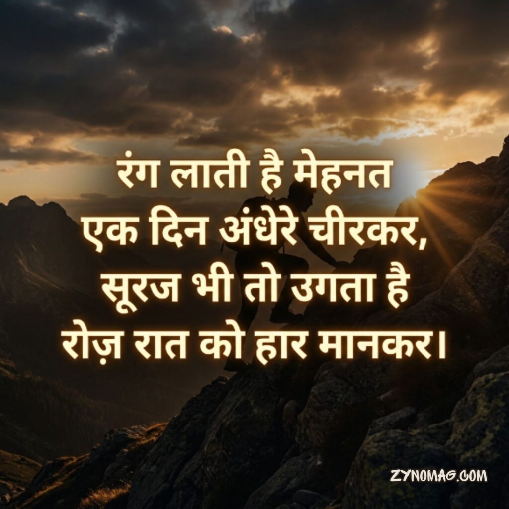 Kadi Mehnat Shayari in Hindi