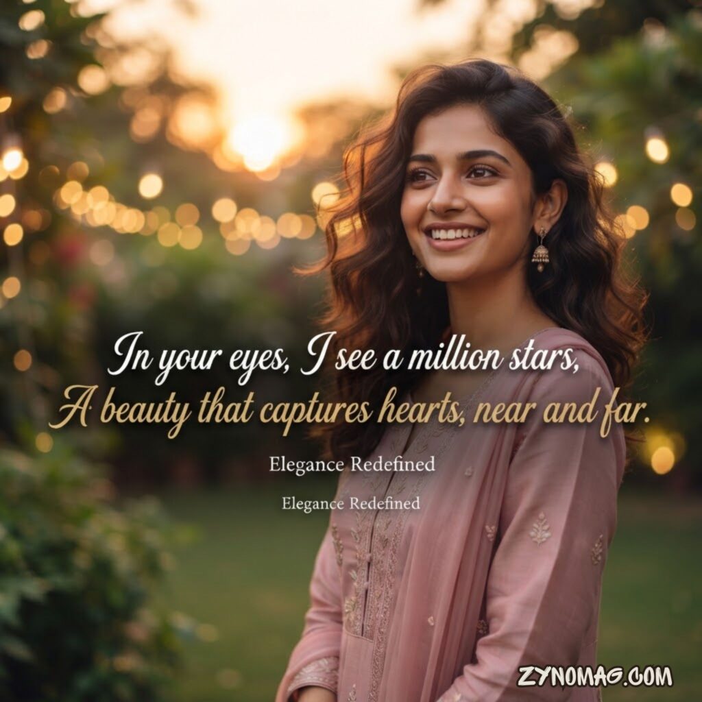 Khubsurati Ki Tareef Shayari 2 Line For Girl In English