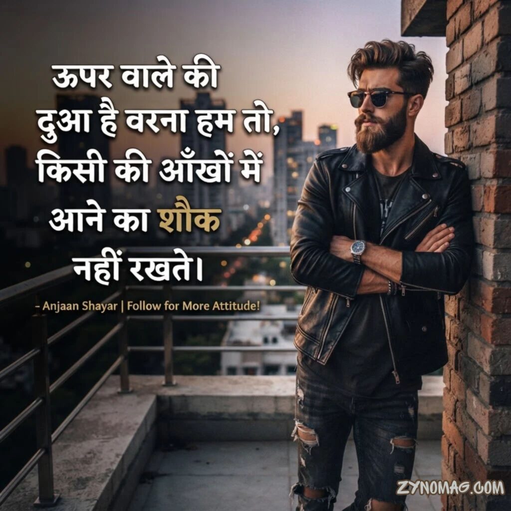 2 Line Attitude Shayari in Hindi