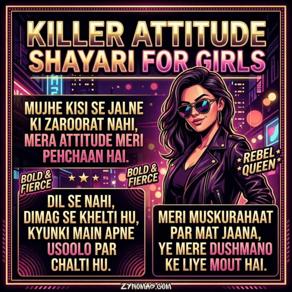 Killer Attitude Shayari for Girls