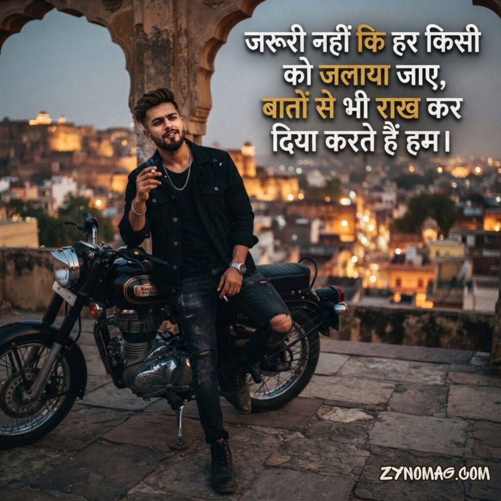 Kisi ko jalane ki attitude shayari in hindi for boy