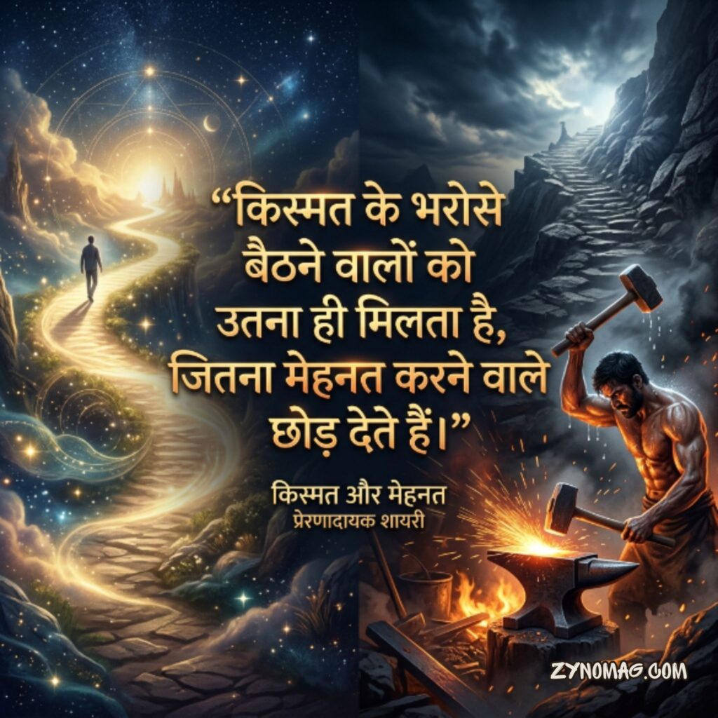 Kismat Mehnat Shayari