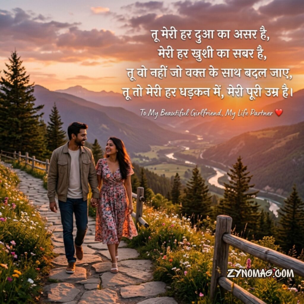 Life partner shayari in hindi for girlfriend