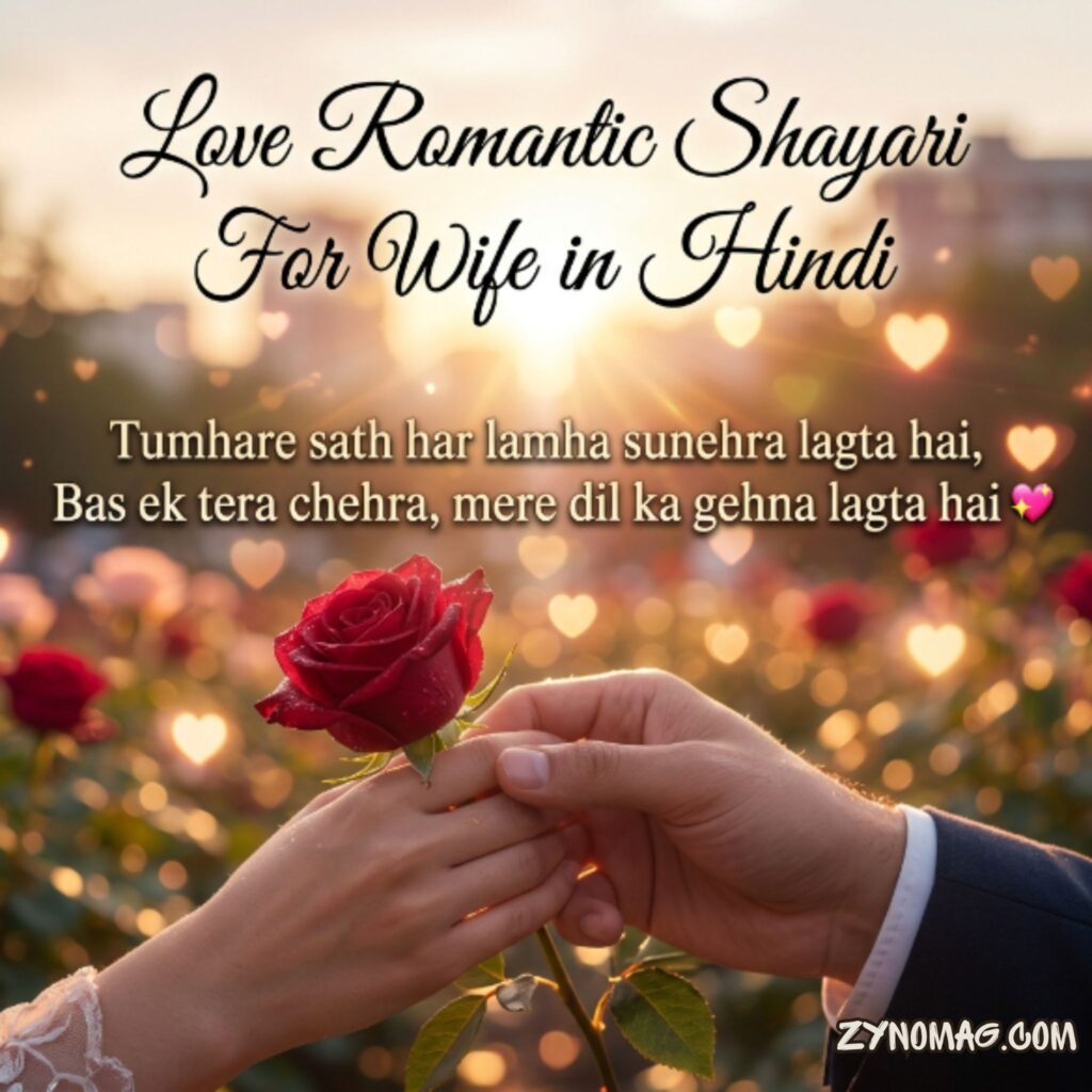 Love Romantic Shayari For Wife in Hindi