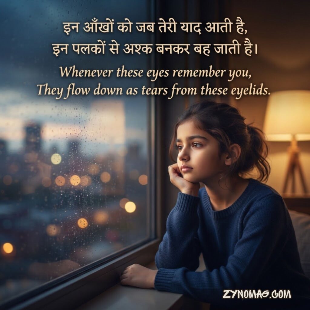 Miss You Shayari Hindi 2 Line for Girl