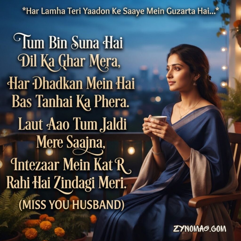 Miss You Shayari Hindi For Husband