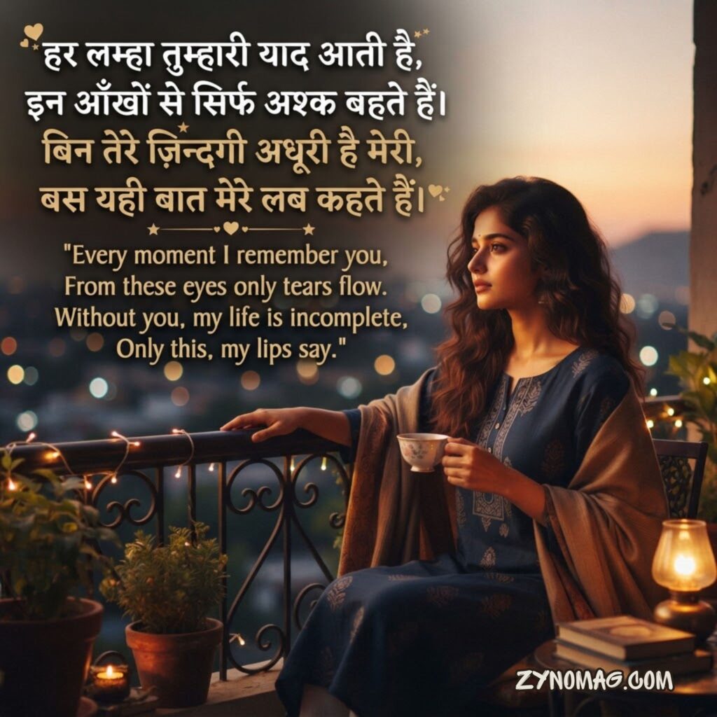 Miss You Shayari in Hindi English