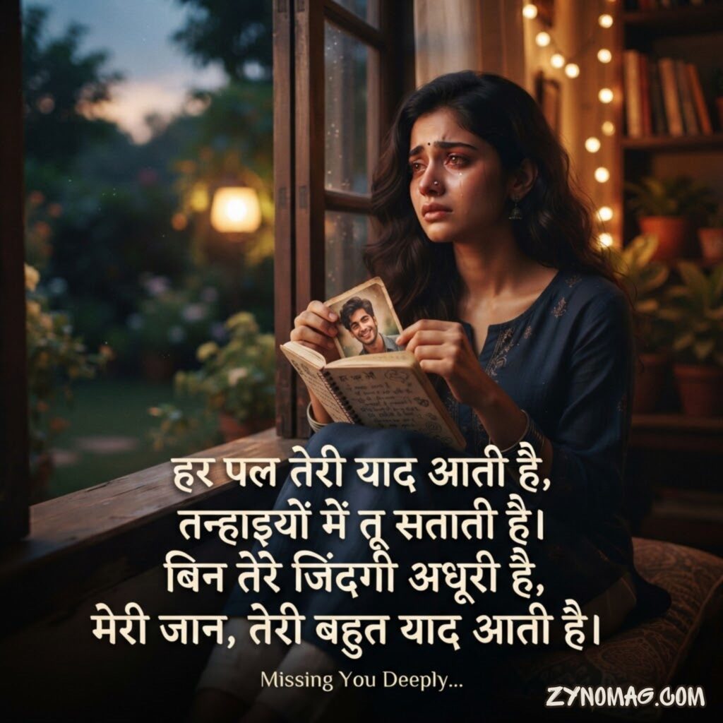 Miss You Shayari in Hindi for Girl