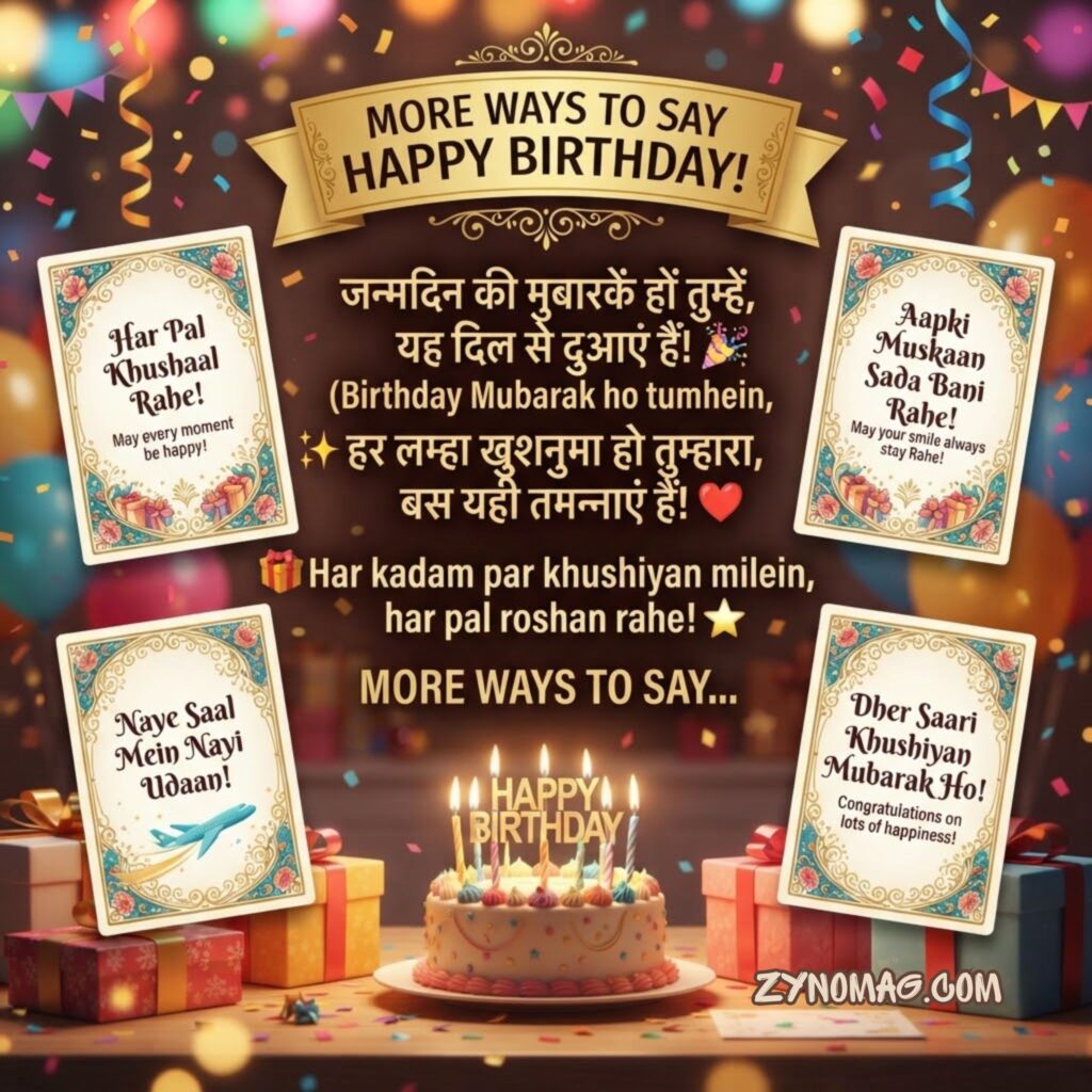 More Ways to Say Happy Birthday!
