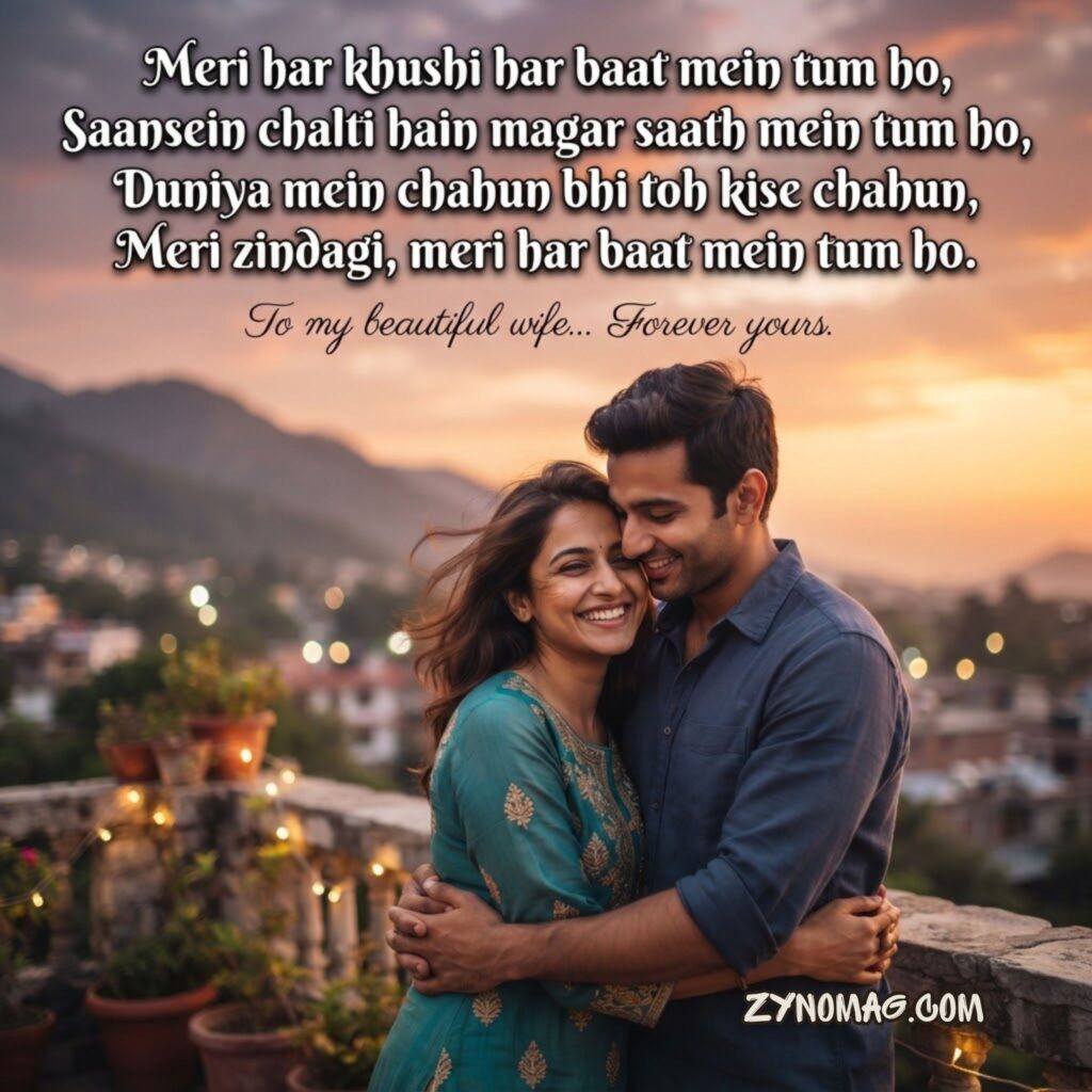 Most Romantic Shayari For Wife Hindi Mein
