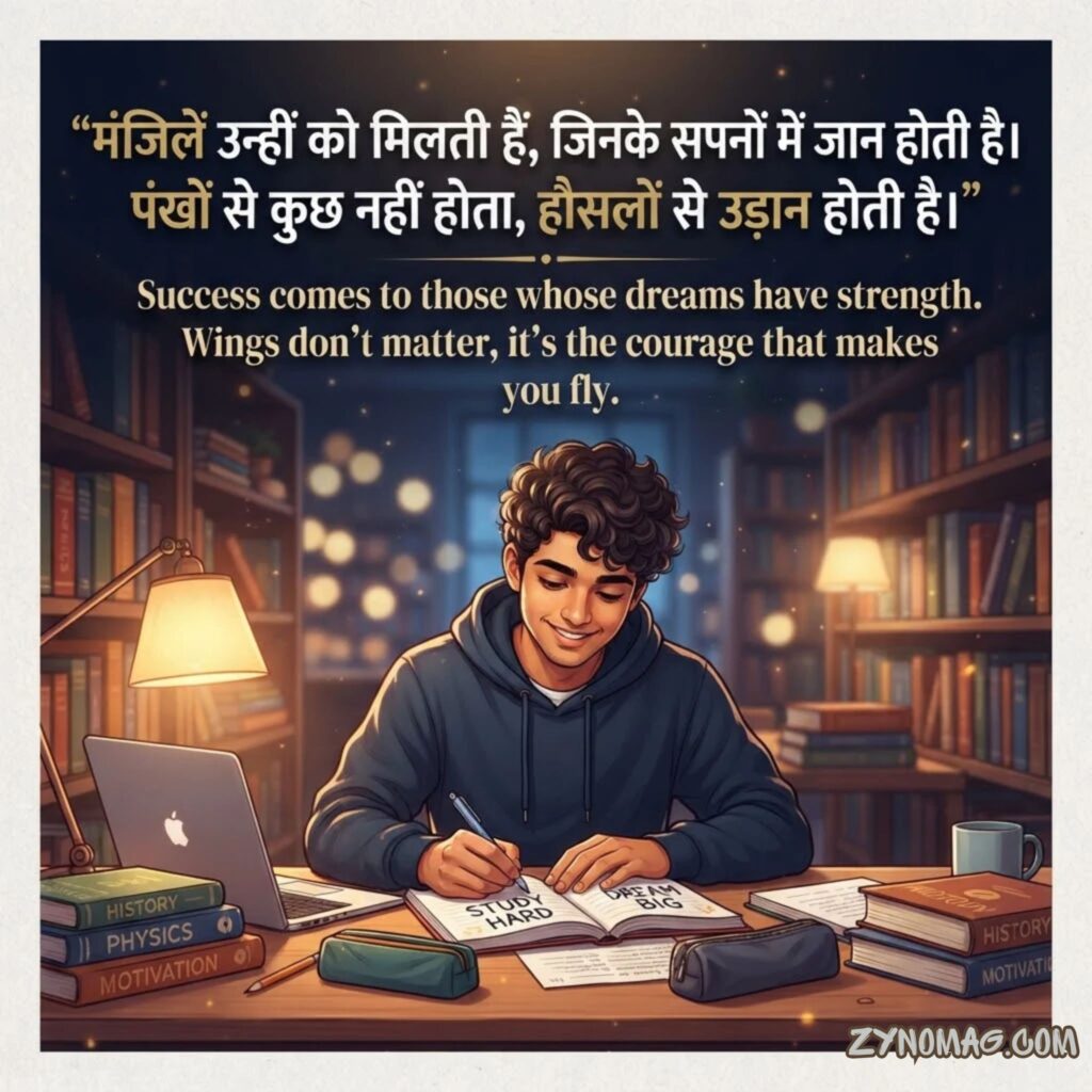 Motivational Shayari for Students in Hindi English