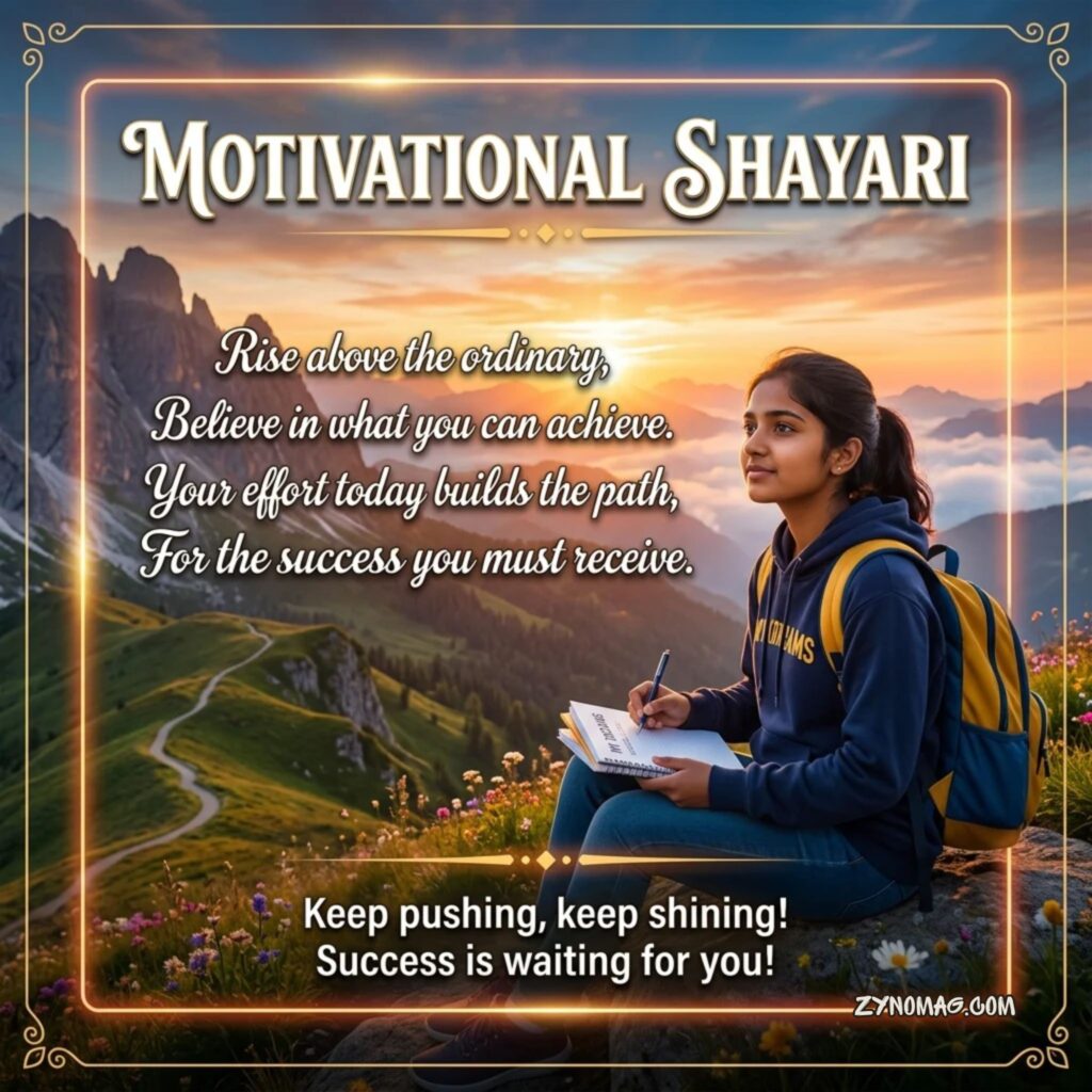 Motivational Shayari in English for Students