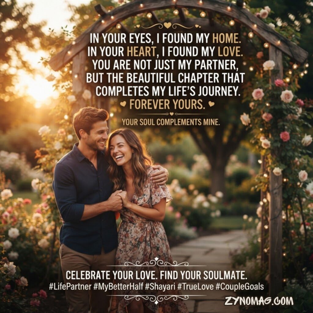 My life partner shayari in English