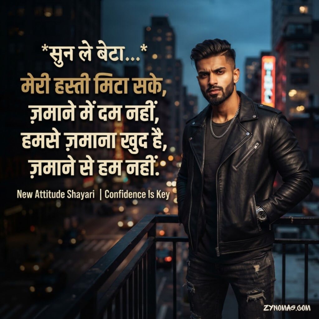 New 2 Line Attitude Shayari