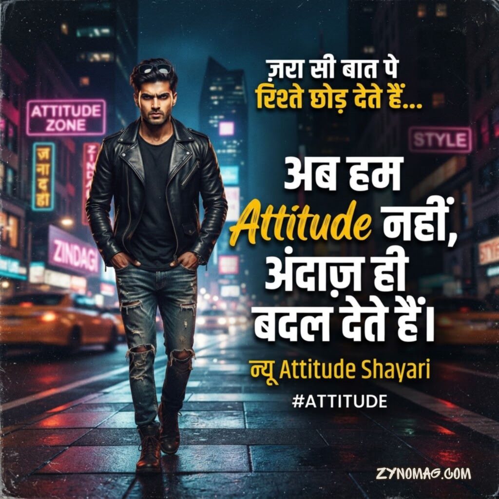 New Attitude Shayari In Hindi