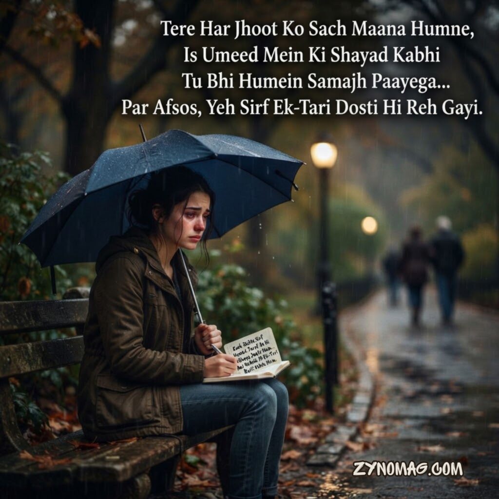 One Sided Friendship Sad Shayari
