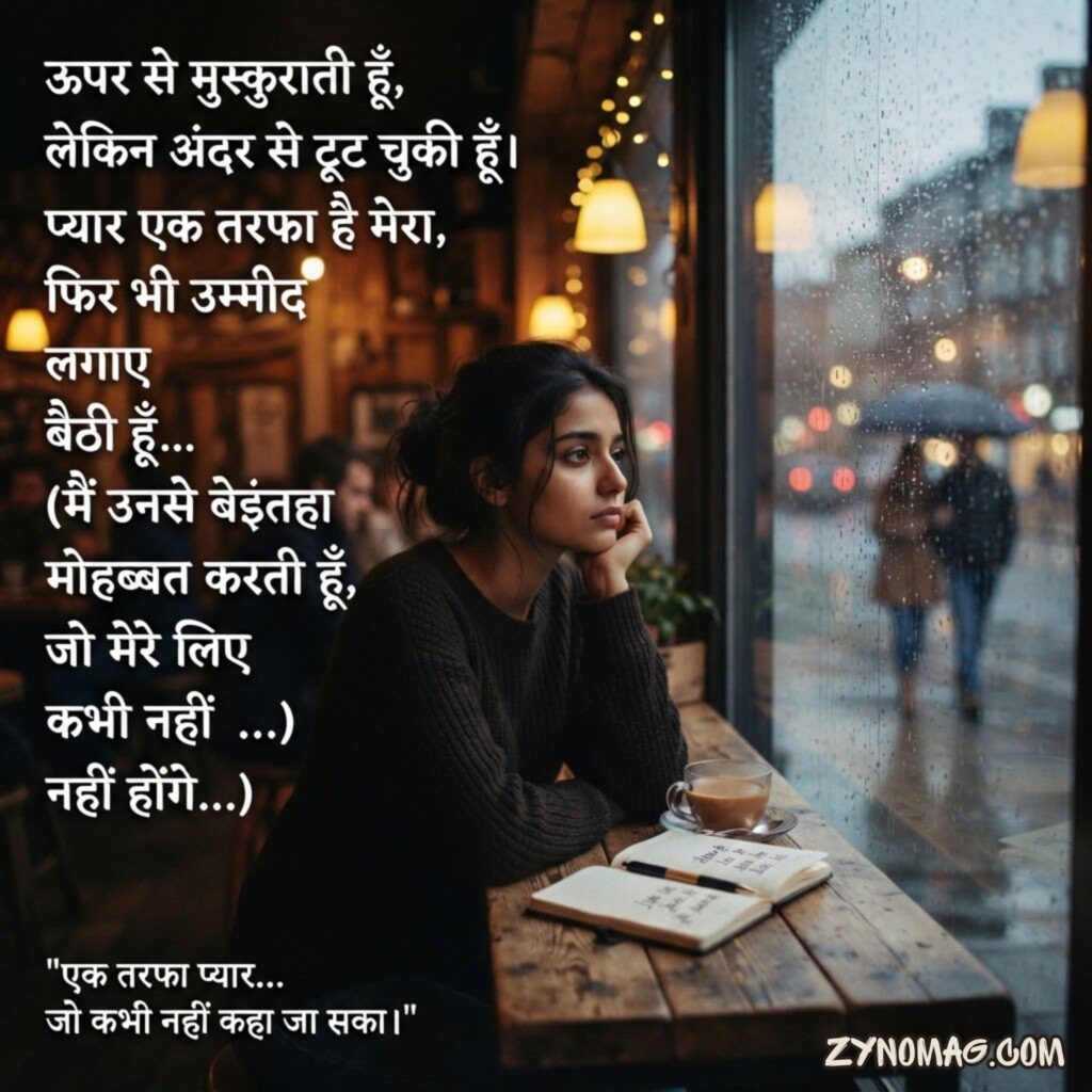 One Sided Love Sad Shayari in Hindi