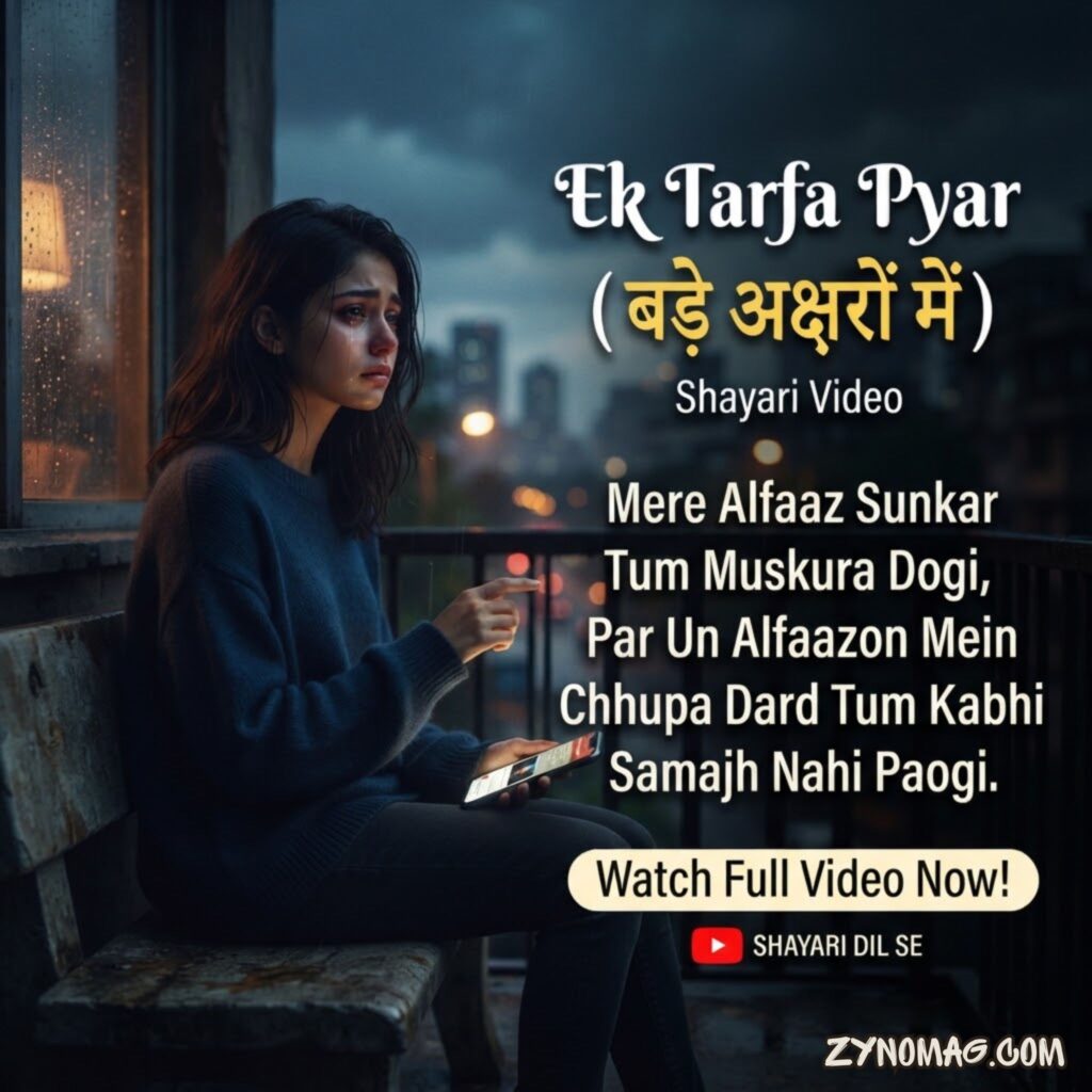 One Sided Love Shayari Video Hindi Mein