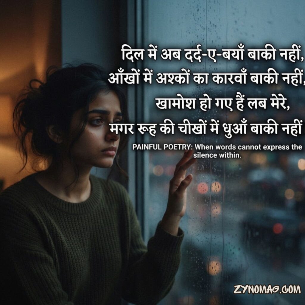 Painful Poetry in Hindi