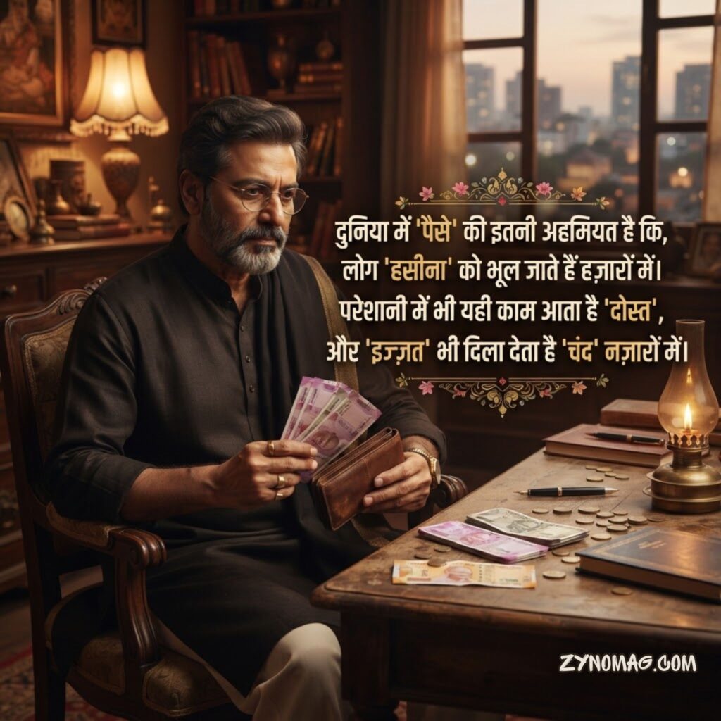 Paisa Shayari in Hindi Text