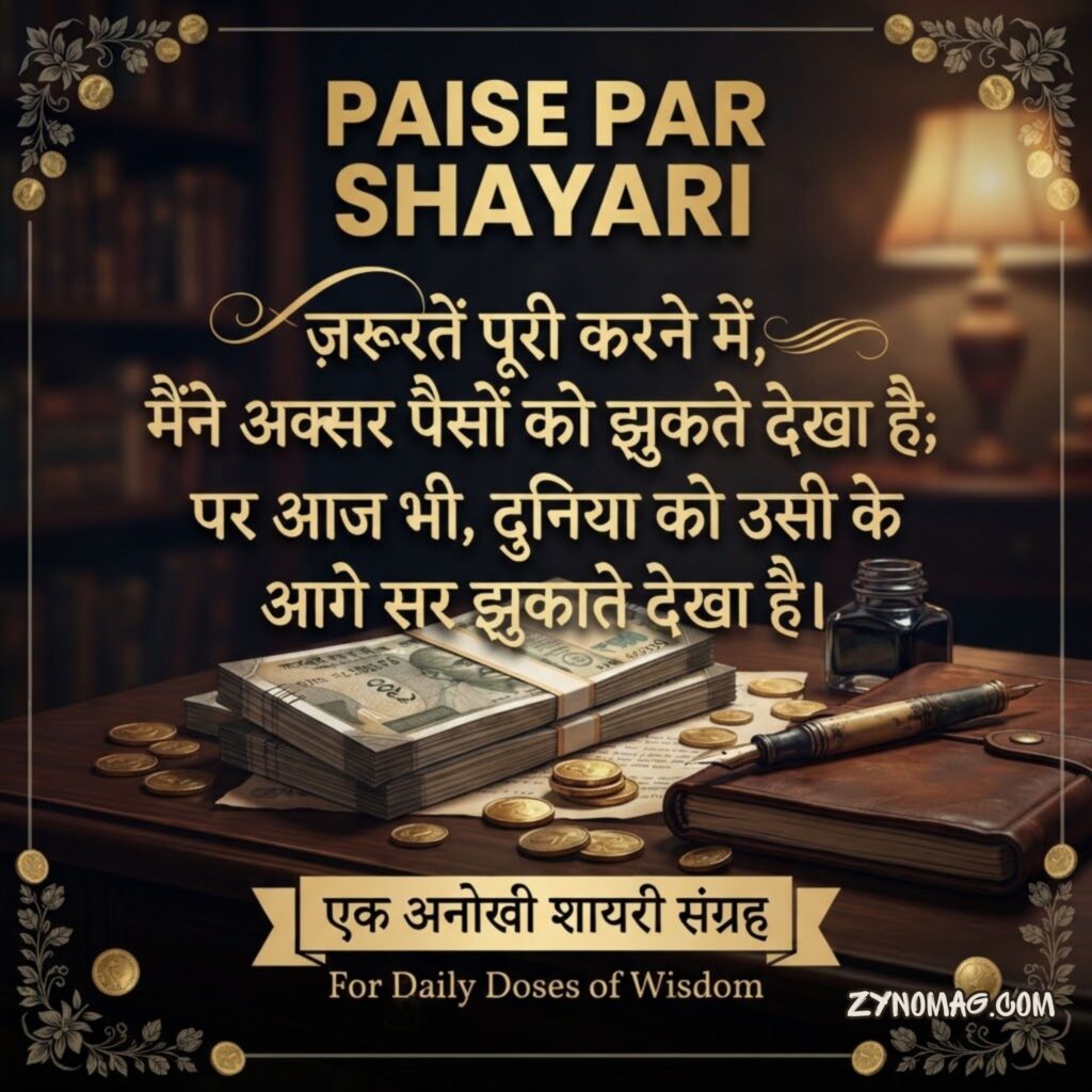 Paise Par Shayari