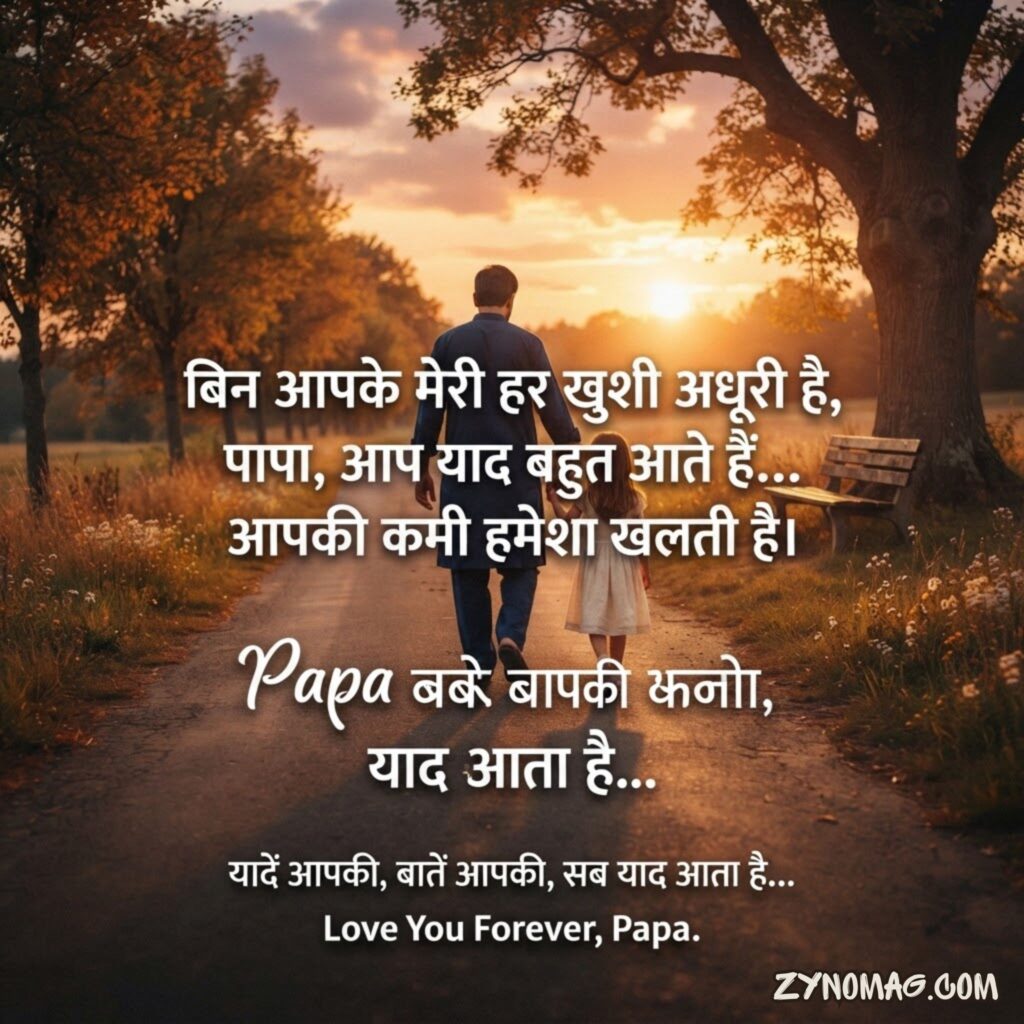 Papa Miss You Shayari