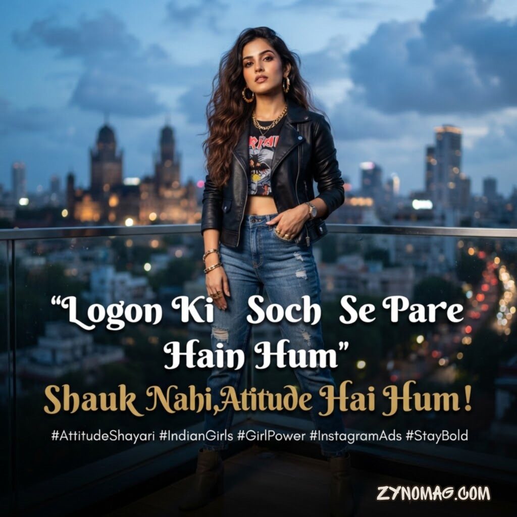 Powerful Two Line Attitude Shayari for Instagram Girls