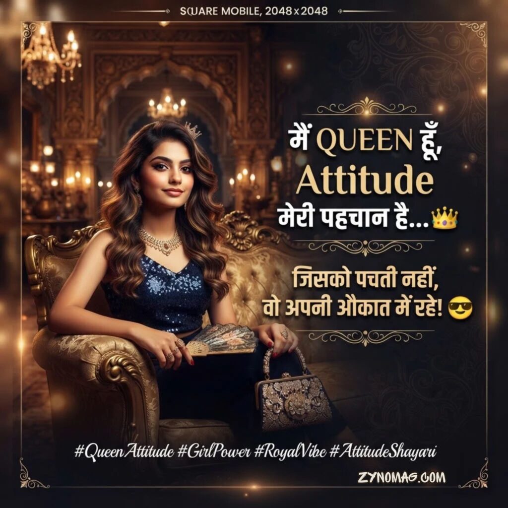 Queen Attitude Shayari for Girls