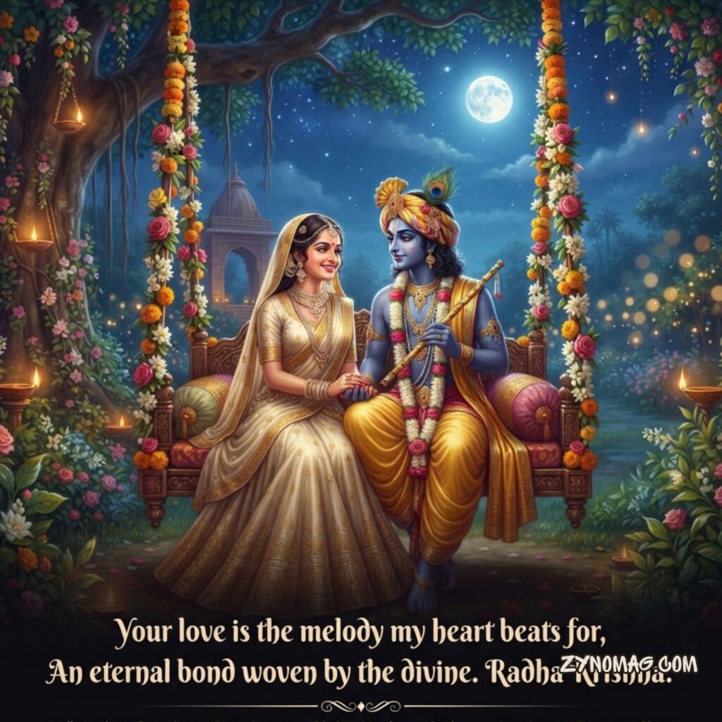 Radha Krishna Shayari 2 Line English