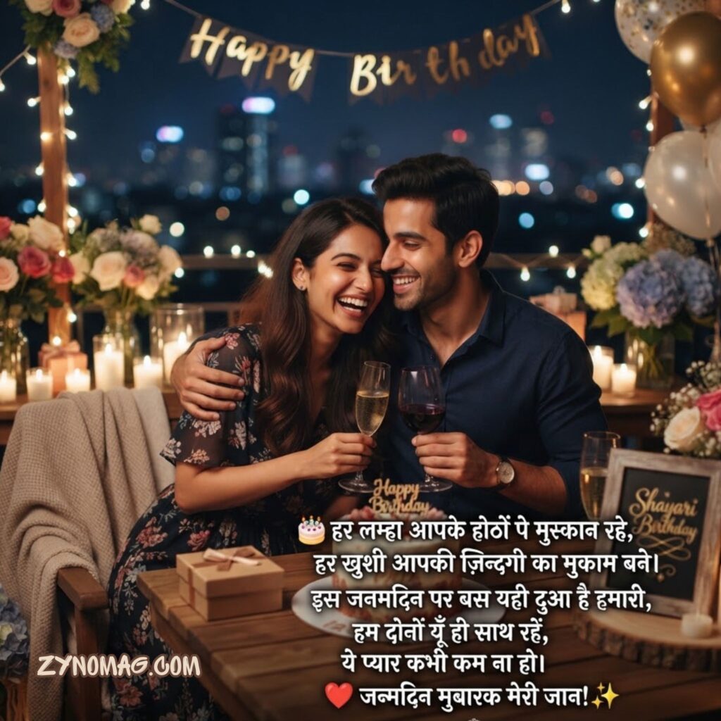 Romantic Birthday Shayari for Love