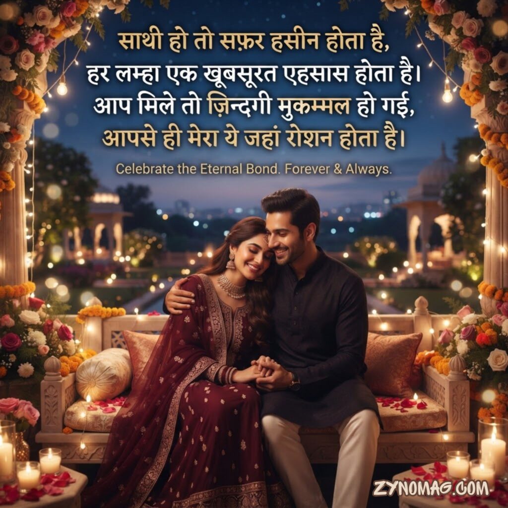 Romantic Life Partner Shayari for Husband-Wife Relationship