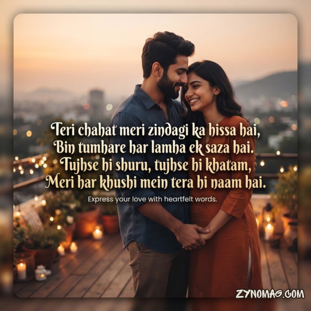 Romantic Love Shayari in Roman English