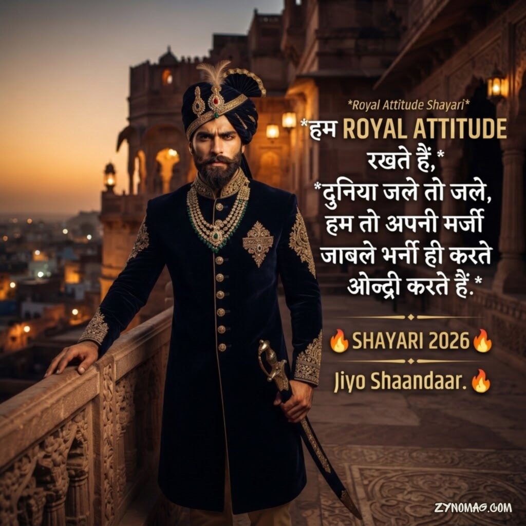 Royal Attitude Shayari 2026