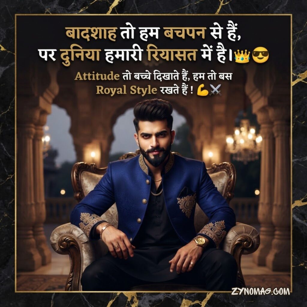 Royal Attitude Shayari for Boys