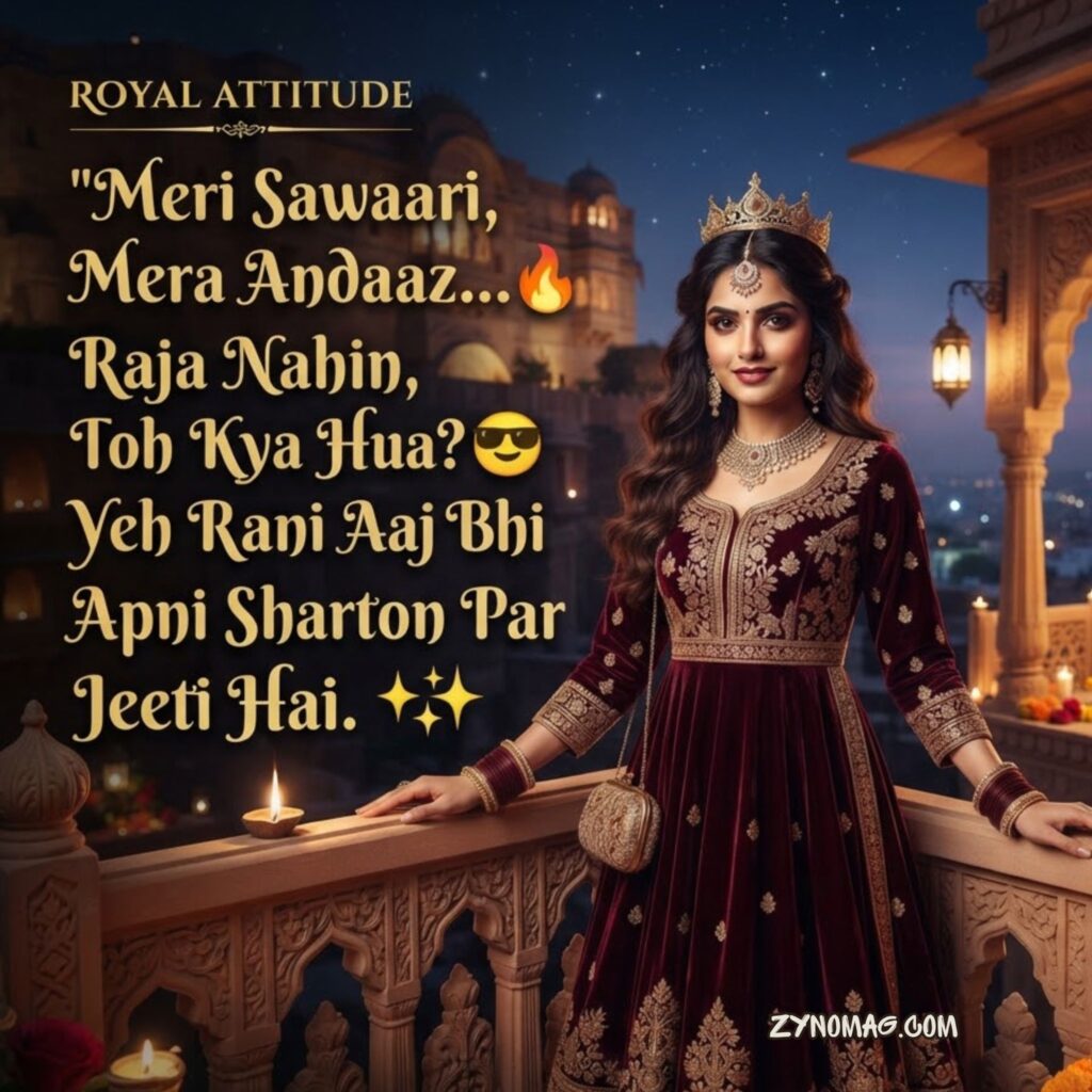 Royal Attitude Shayari for Girls