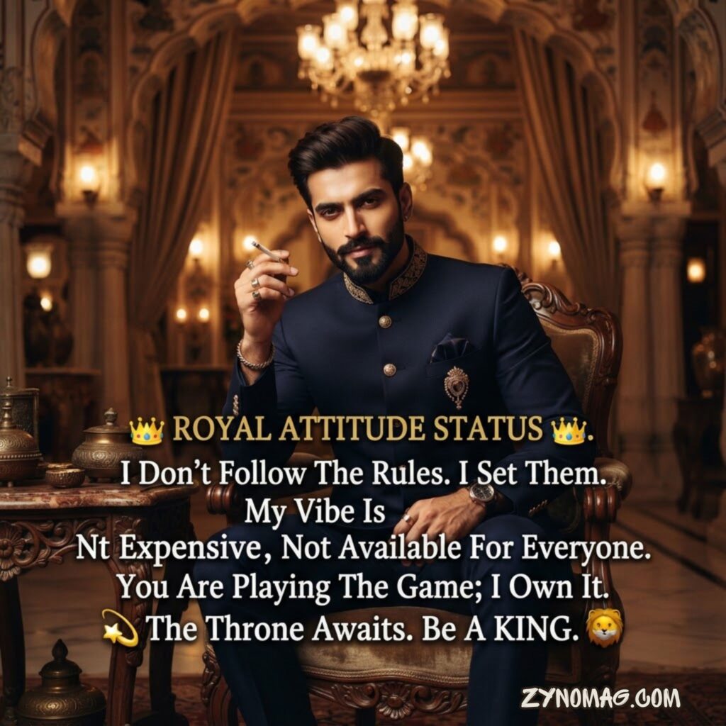 Royal Attitude Status In English