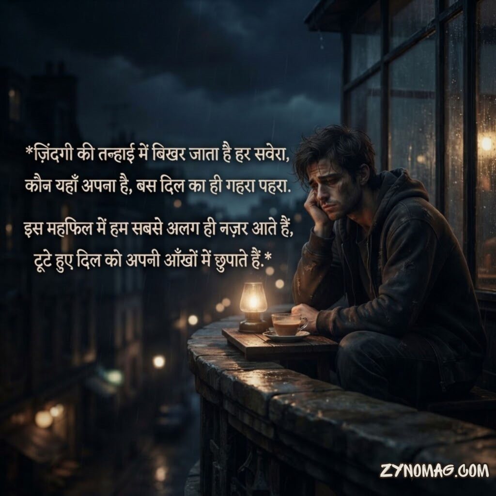 Sad Alone Shayari in Hindi